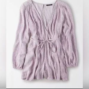 AEO Lavender Floral Romper Small